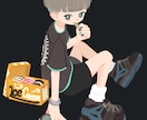 ポップなファッションイラスト制作します 主線無し/デフォルメ／ファッション／ストリート/商用利用可 イメージ6