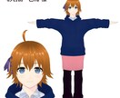 簡易な3DモデルをVroidで作ります VRoid上でご希望のキャラクターの簡易モデルを作ります イメージ6