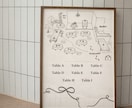 結婚式＊ゲストが迷わない席次表を作成します 実際の会場を専門家がイラスト化！雰囲気まで伝わるレイアウト図 イメージ1