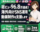 海外向けSNS運用・動画制作を支援します IG総ビュー96.8万達成｜多言語対応の海外SNS運用支援 イメージ1