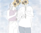 お気に入りの写真をイラストにします 全て指描き！指描きならではのイラストを2児のママが制作！ イメージ2