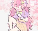萌え系・かわいいミニキャライラストを制作します ☆今だけ1枚背景無し通常等身イラスト4000円☆ イメージ4
