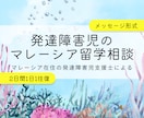 マレーシア在住の発達障害児支援士が相談にのります 発達障害児のマレーシア留学についてメッセージでのご相談 イメージ1
