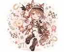 かわいいデフォルメイラスト・SNSアイコン描きます あなたの“好き”を、かわいい1枚に。 イメージ4