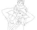 シンプルな線画イラストを描きます お写真をそのままシンプルなイラストにいたします！ イメージ3