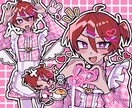 あなただけの可愛いアイコン描きます SNSに使えるポップで可愛いアイコンです！ イメージ1