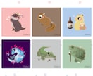 手書き風の可愛い動物描きます ★ペットもオリジナルのキャラクターも、SNSアイコンなどに★ イメージ4