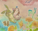 うさぎさんの水彩画を描きます 幸せうさぎ隊がうーちゃんのイラストを描いてお届け！ イメージ7