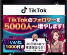 TikTokのフォロワー5,000人〜増やします ⭐先着5名様限定！⭐いいね1000件追加&特別値下げ中！！ イメージ1