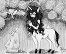 ペン画1枚絵描きます 本の表紙や挿絵､スマホ壁紙やアイコン・ヘッダー等に使えます。 イメージ1