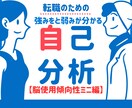 転職のための強みと弱みを知るサポートします たった10分で、脳の使い方の特徴から強みと弱みが分かる イメージ1