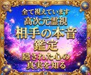 彼の心の奥底を明確にお伝え-本心本音を丸裸にします 本音を知らずに行動すると空回り…。今なら彼の心は動かせます。 イメージ1