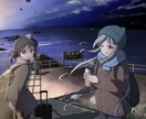 一枚絵・キービジュアルなど制作いたします ストーリー性のあるイラスト制作します！ イメージ2