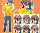 TRPGなどの立ち絵・表情差分描きます 大正ものなどレトロ系が得意です！ イメージ3
