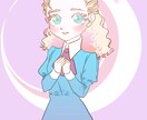 華やかでかわいい女の子、男の子のイラスト描きます SNSやグッズに◎明るく可愛いイラストを イメージ3