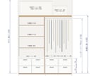 寸法メモから収納・家具の3D配置図を作ります 1部屋分の収納・家具が置けるか寸法入りで確認 イメージ3