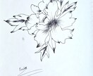 繊細な植物・ボタニカルのタトゥーデザイン画描きます 独学ならではの温かみのある植物線画。タトゥーやアイコンに イメージ4