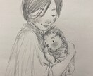 大切な方の優しい笑顔を鉛筆スケッチ致します お写真を優しい雰囲気のある作風にスケッチします。 イメージ4