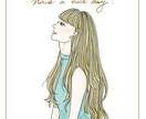 オシャレで素敵な女性のイラストお描きします お誕生日プレゼントや似顔絵、アイコンにも！◎ イメージ3