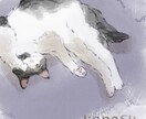 ゆるふわペットさん日常絵描きます ペットさんの何気ない日常の一コマを、鉛筆線画&水彩調で！ イメージ1