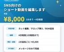 SNS向けのショート動画を編集します テンポの良い編集でSNS発信を支援 イメージ3