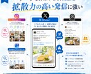 丁寧にそして低価格でXを運用代行させて頂きます 実際に集客数倍へ導いたSNS運用チームがご支援 イメージ3