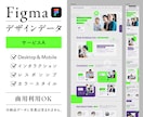 Figmaのホームページテンプレートを販売します ☆デザインやコーディングの練習用に ☆商用利用もOK（6） イメージ1
