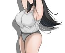 立ち絵を制作します 色気と存在感のある女性を丁寧に描きます イメージ2
