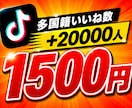 TikTokいいね数+20,000増やします ⭐️様々なSNSと要望に対応しております⭐️ イメージ1