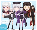 TRPG・Vtuber等◆胸上〜全身立ち絵描きます キャッチーで生き生きとしたキャラクターデザインが得意です！ イメージ6