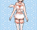 Vtuber用パーツ分け済みpsd.を作成します Live2D用ソフトにインポートしてすぐにモデリング可能です イメージ2