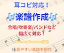 楽譜作成・採譜します メロディ譜・コード譜・合唱・吹奏楽・オーケストラなど対応可 イメージ1