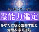 あなたに宿る霊能力を開花させる手助けをします 覚醒度と霊的体質を見極める｜あなたの霊力・霊感・精神性を鑑定 イメージ1