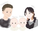 SNSアイコン・似顔絵プレゼント用に描きます 可愛くて温かみのあるデジタル似顔絵です イメージ4