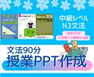 新米日本語教師向け！中級授業PPT作成します これさえあれば90分の授業ができる！ イメージ1