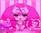 ピンク系のかわいいイラスト描きます 夢絵/イラストオーダー/可愛いキャラが好みの方へ イメージ1
