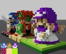 voxel ボクセルアート製作受付けます 2D➡︎3Dに!ドット画(え)やアイロンビーズ図案製作も。 イメージ8