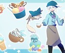 綺麗系から可愛い系まで♪イラストお描きします 美少年、少女、可愛いマスコットや綺麗な動物等々お任せ下さい！ イメージ4