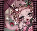 個性的でオシャレな女の子イラスト描きます 【ポップ×ゴス/ガーリー×毒っぽさ】映える一枚をお届け！ イメージ10