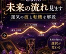 あなたの未来の流れ見ます｜運気の波と転機を伝えます 半年〜1年の運気とチャンスを具体的に解説 イメージ1