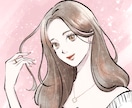 女性のイラスト描きます SNSアイコンや似顔絵などに◎ イメージ1