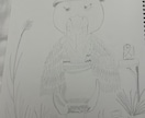 ほっこりやさしいハシビロコウ描きます 癒やしの雰囲気をやさしく伝えるキャッチコピーです。 イメージ1