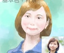 写真から水彩タッチでふんわり似顔絵描きます 誕生日プレゼントや結婚式のウエルカムボードにオススメです イメージ1