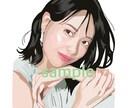 似顔絵イラスト描きます 写真をもとに塗り絵風にイラストを描いていきます！ イメージ1