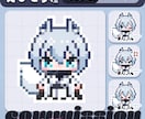 イラスト１枚で制作OK！ドット絵アイコン描きます ★TRPG/VTuber/歌みた/配信/アクキーなど★ イメージ9