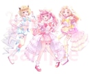 イラストオーダーお受けします キラキラカワイイ女の子が得意です♡ イメージ8