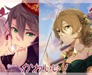 アニメ人物イラスト、かわかっこで描きます アイコンや配信用、サムネイル、挿絵など イメージ2