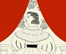 アンティークな線画イラストを描きます アンティークやレトロなイラストが得意です。 イメージ9