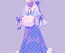 可愛い衣装を着た女の子描きます ●アイコン、似顔絵、イメージイラスト、オリキャラなど イメージ9