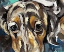カワイイワンちゃんの似顔絵をポップに描きます お気に入りのお写真をもとに特別な一枚を描きます。 イメージ4
